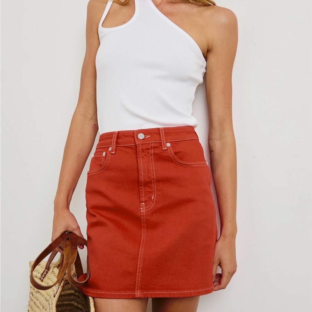 Rails Terracotta Denim Mini Skirt